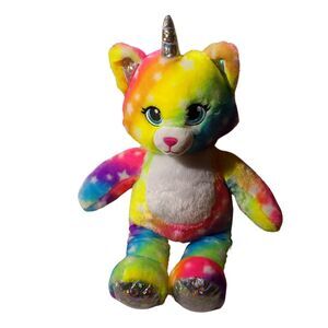 Build-a-Bear Rainbow Kittycorn‎ Plush